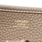 Hermes Shoulder Bag Evelyne 3 Troyes PM Etoupe Leather — view 4