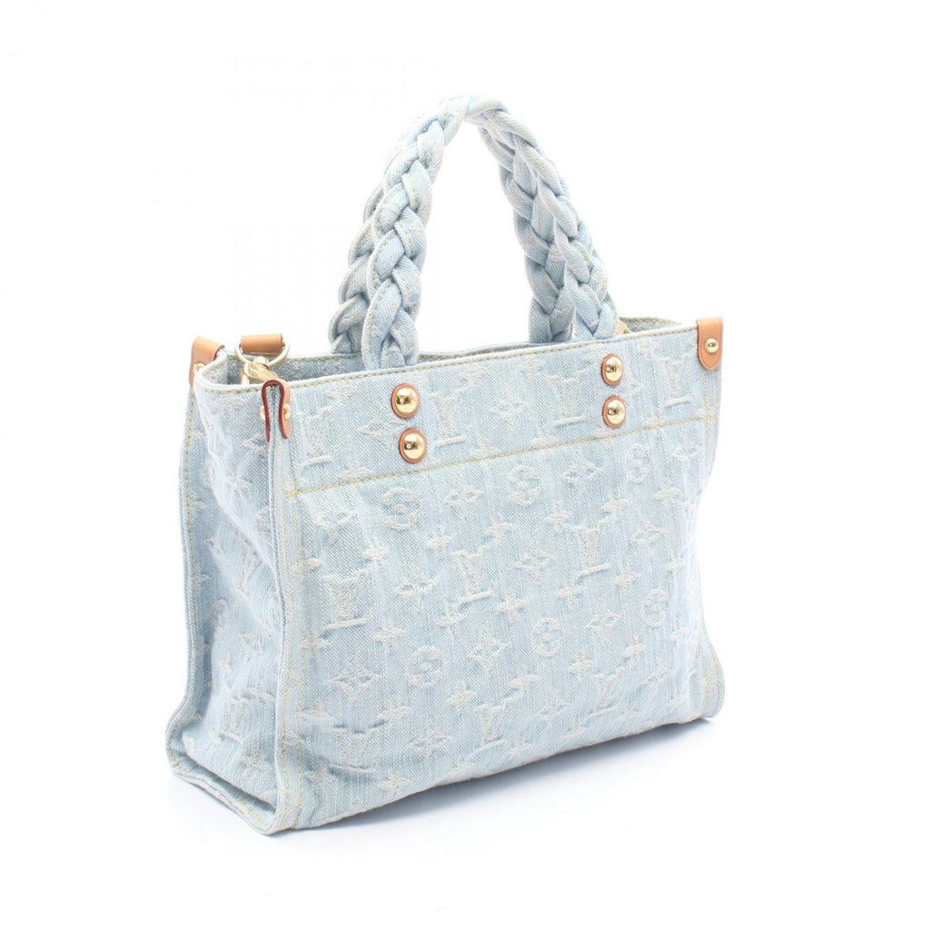 Louis Vuitton Handbag Redtogo 2-Way Skyblue Denim Leather — view 2