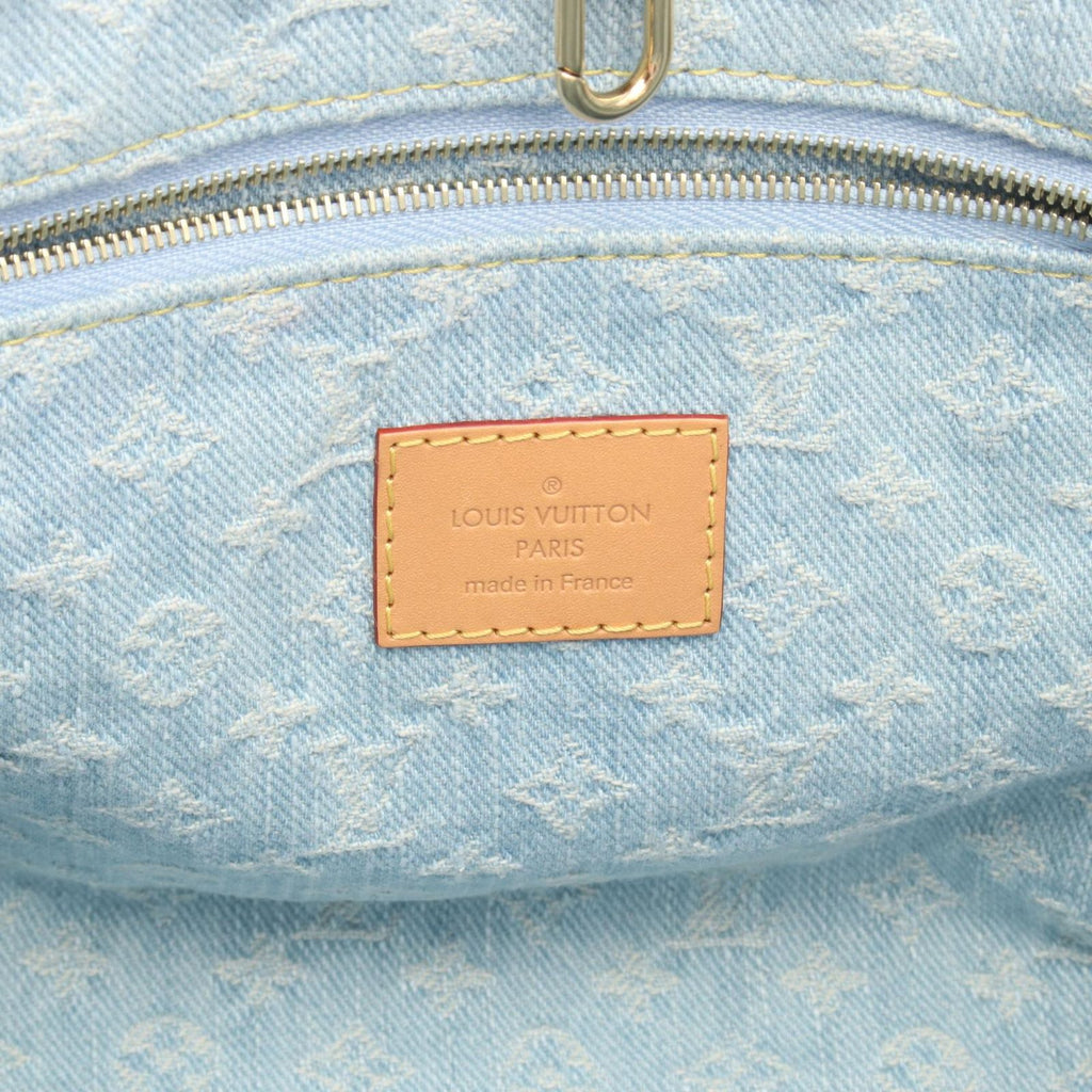 Louis Vuitton Handbag Redtogo 2-Way Skyblue Denim Leather — view 4