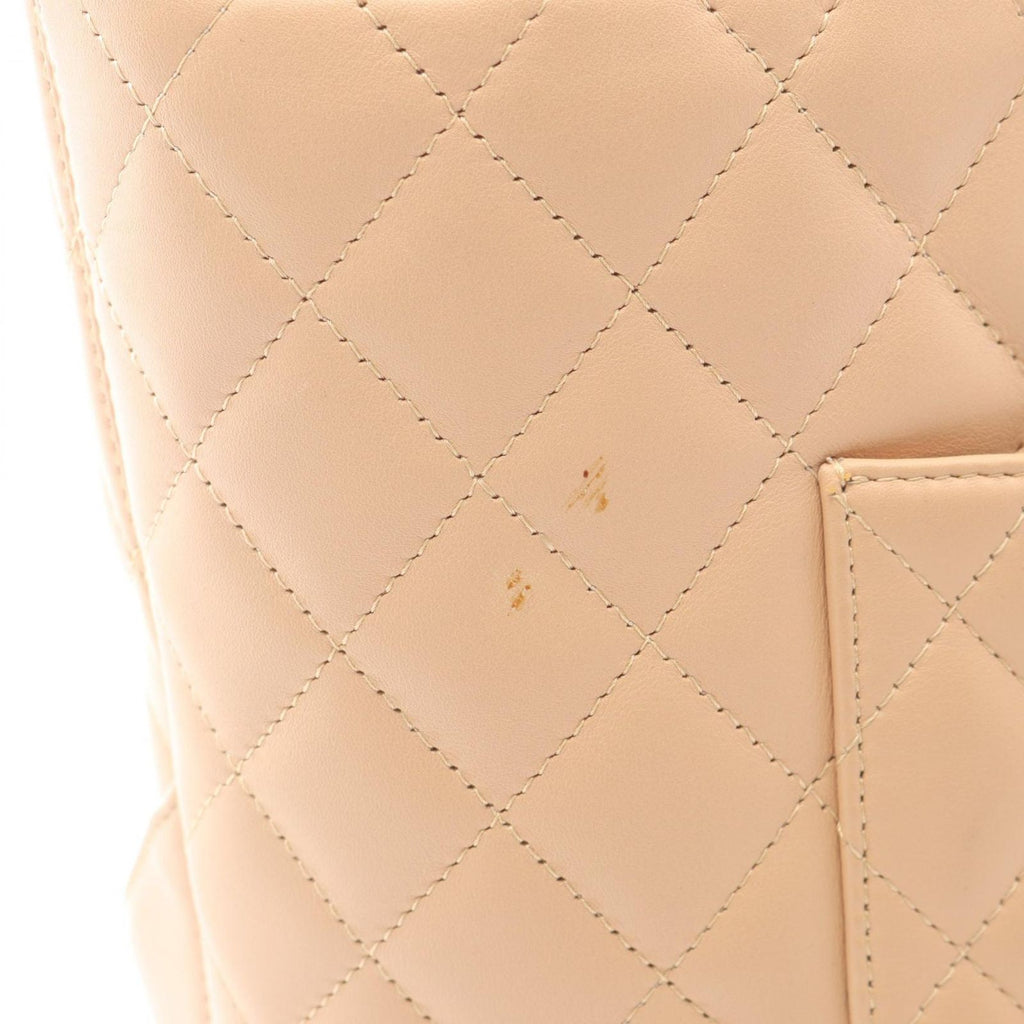 Chanel Tote Cambon Line Beige Leather Enamel — view 6