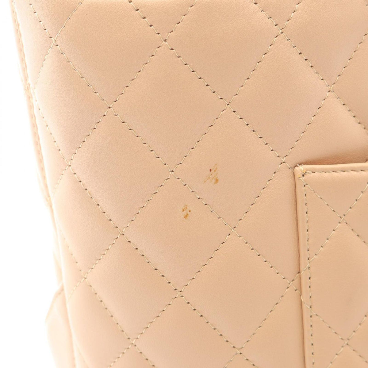 Chanel Tote Cambon Line Beige Leather Enamel — view 6