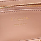 Dior Dio Roundlong Wallet Miss Caro Voyageur Heart Cannage Pink Lambskin — view 4