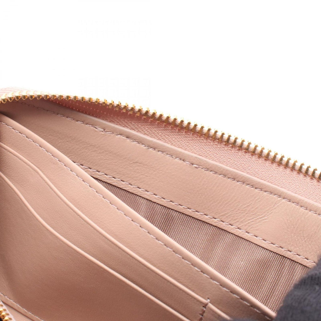 Dior Dio Roundlong Wallet Miss Caro Voyageur Heart Cannage Pink Lambskin — view 5