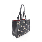 Louis Vuitton Tote On The Go Black Beige Leather — view 2