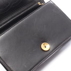 Chanel Shoulder Bag Mini Matelasse Fullflap Black Lambskin Chain — view 7