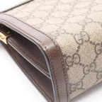 Gucci Shoulder Bag Ophidia GG Spuri Beige Leather Chain — view 7