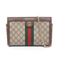 Gucci Shoulder Bag Ophidia GG Spuri Beige Leather Chain