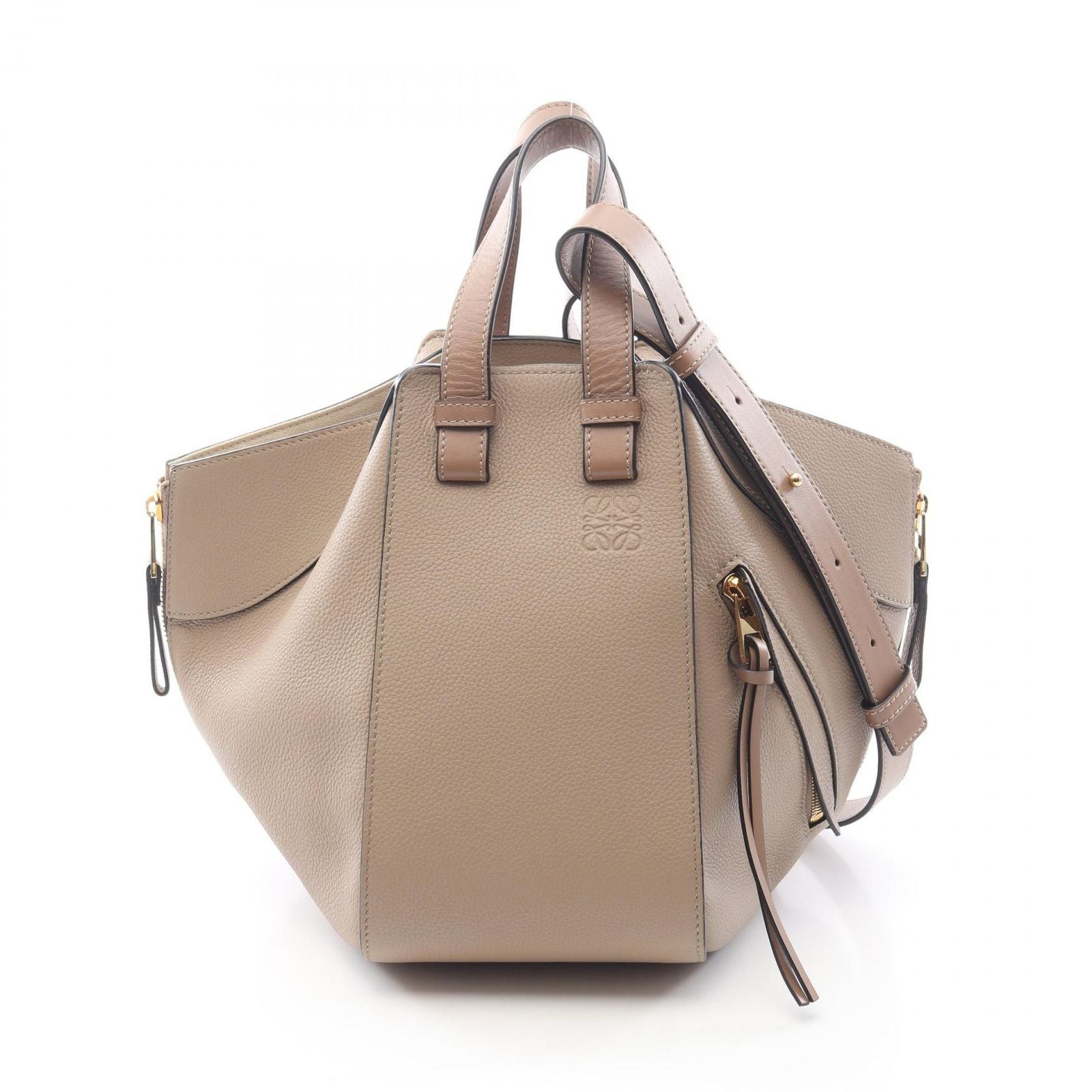 Loewe Handbag Hammockbag Way Gray Ju Leather Hammock