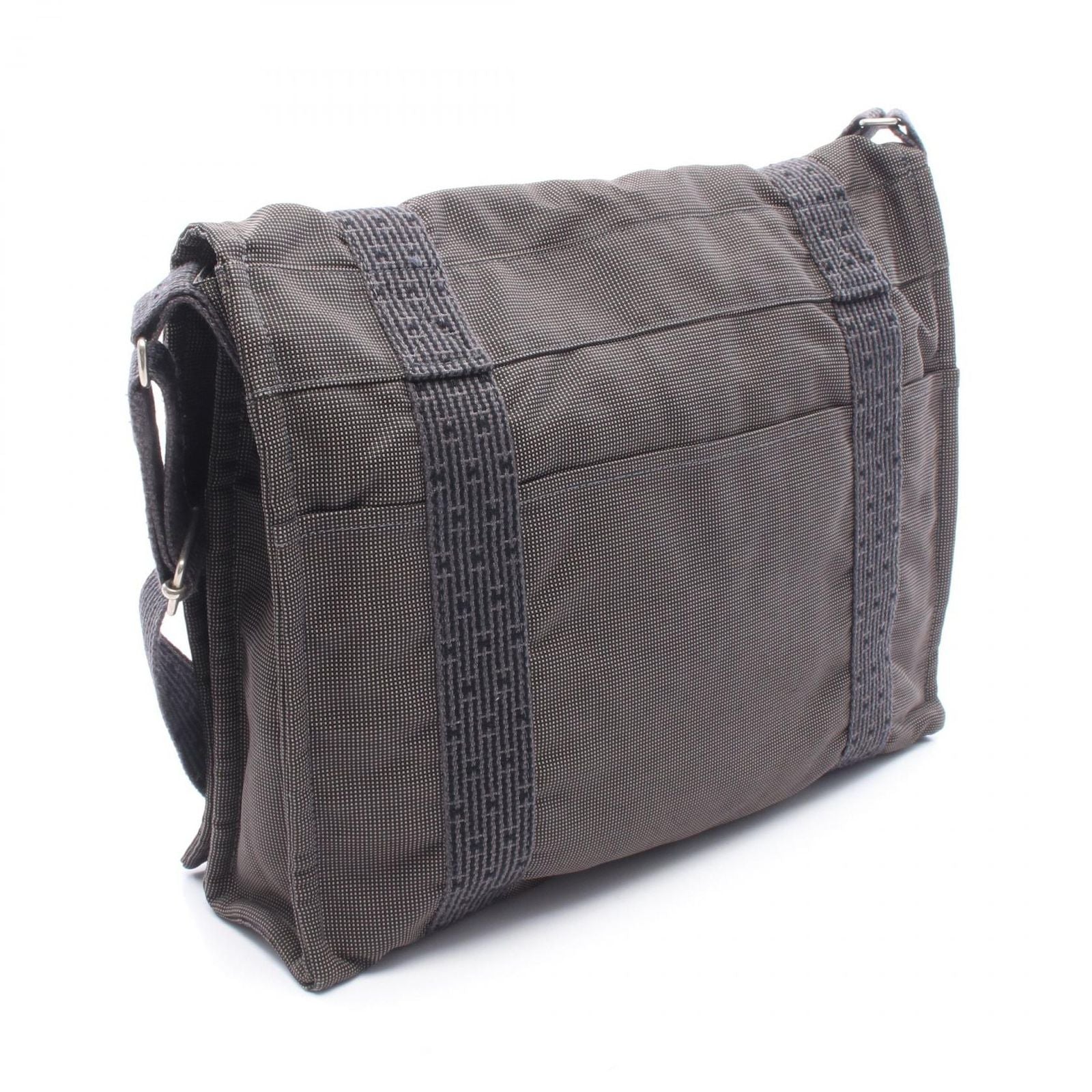 Hermes Shoulder Bag Her Line Besace Gray Canvas — view 2