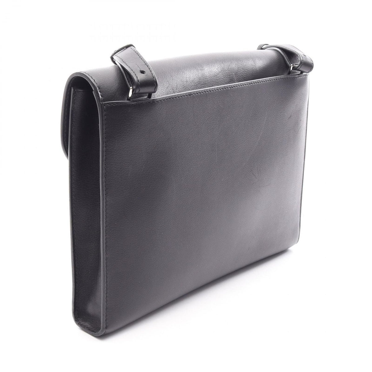 Hermes Shoulder Bag Sac a Depeches 29 Black Leather — view 2