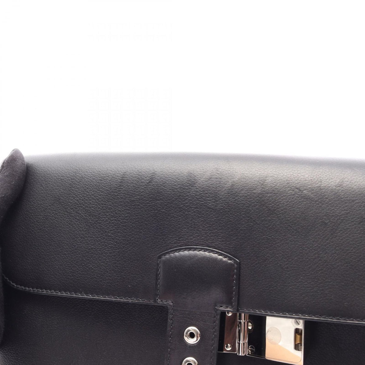 Hermes Shoulder Bag Sac a Depeches 29 Black Leather — view 8