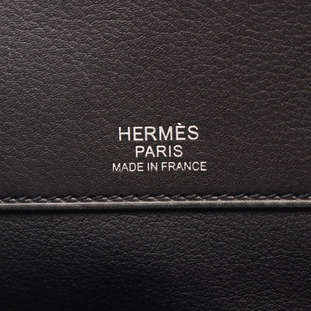 Hermes Shoulder Bag Sac a Depeches 29 Black Leather — view 4