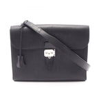 Hermes Shoulder Bag Sac a Depeches 29 Black Leather