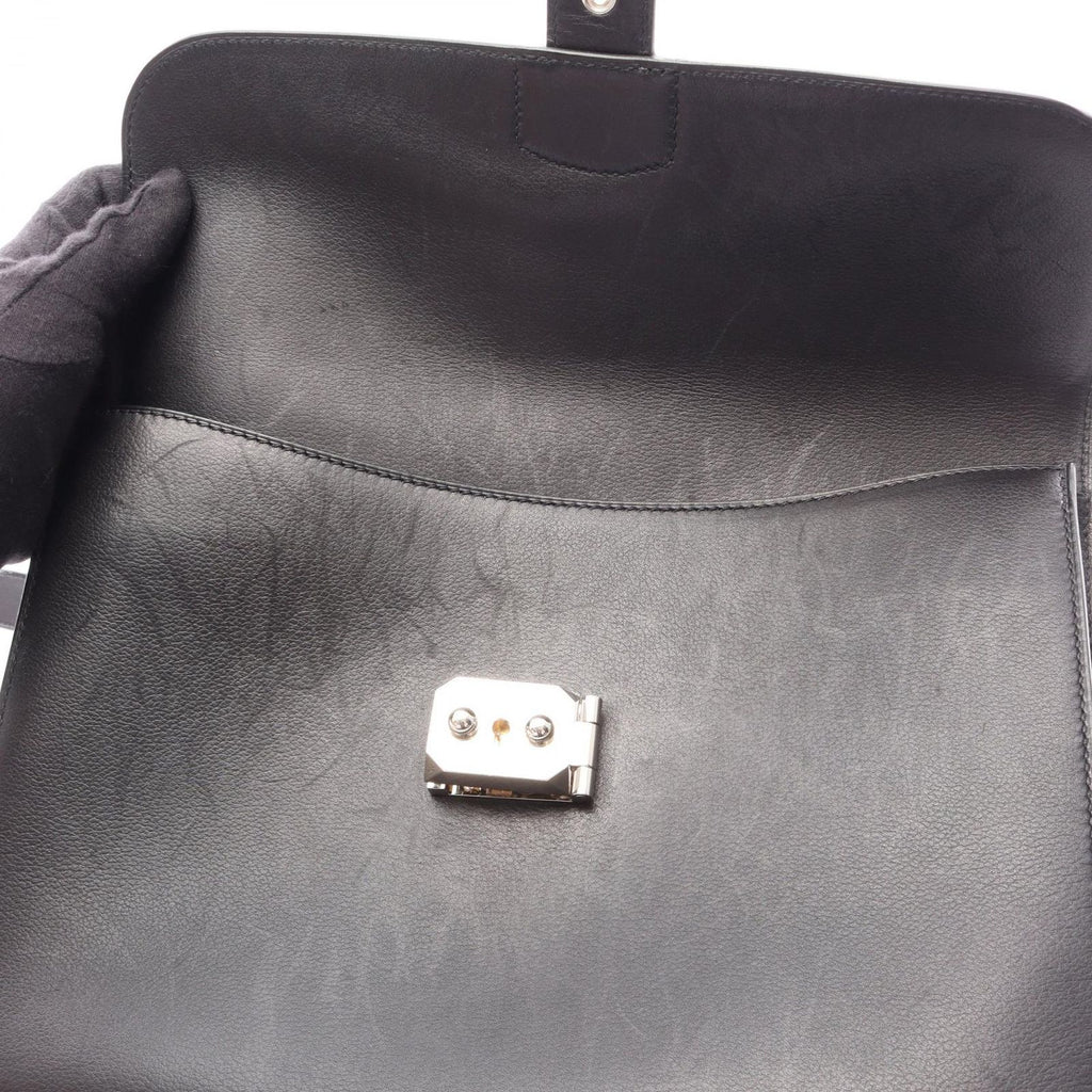 Hermes Shoulder Bag Sac a Depeches 29 Black Leather — view 7