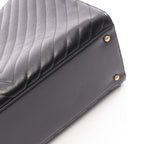 Chanel Tote Stitch 2-Way Black Leather Shawpingbag — view 7
