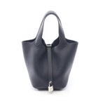 Hermes Handbag Picotin Lock PM Blue New Leather