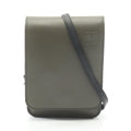 Loewe Shoulder Bag Gusset Flat Khaki Leather