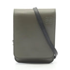 Loewe Shoulder Bag Gusset Flat Khaki Leather