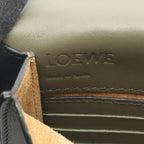 Loewe Shoulder Bag Gusset Flat Khaki Leather — view 4