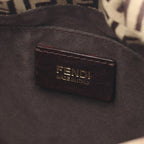 Fendi Shoulder Bag Zucchi Brown Canvas Leather — view 4