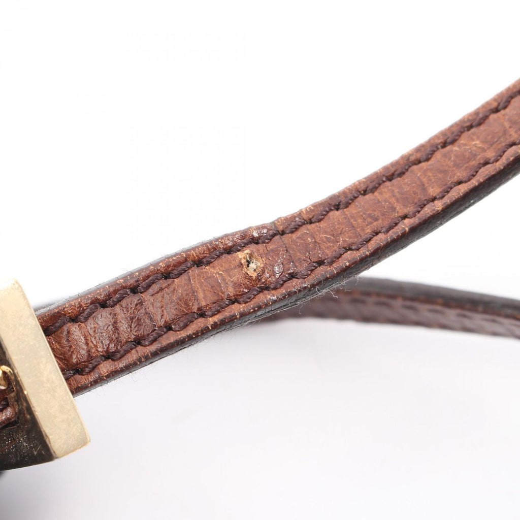 Fendi Shoulder Bag Zucchi Brown Canvas Leather — view 8