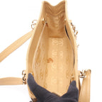 Chanel Tote Choco Bar Beige Caviar Leather Bar Chain — view 3