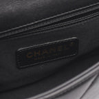Chanel Shoulder Bag Mini Matelasse Top Handle 2-Way Black Lambskin Quilted — view 4