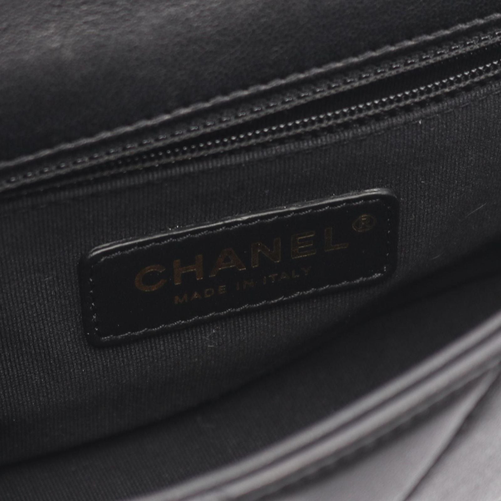Chanel Shoulder Bag Mini Matelasse Top Handle 2-Way Black Lambskin Quilted — view 4