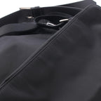 Prada Backpack Back Re-Nylon 2-Way Black Nylon Leather Triangle Logo Backpack — view 6