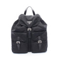 Prada Backpack Back Re-Nylon 2-Way Black Nylon Leather Triangle Logo Backpack