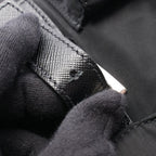 Prada Backpack Back Re-Nylon 2-Way Black Nylon Leather Triangle Logo Backpack — view 9