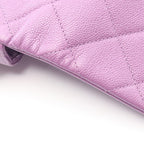 Chanel Shoulder Bag Quilted Flap Purple Caviar Leather Chain — view 7