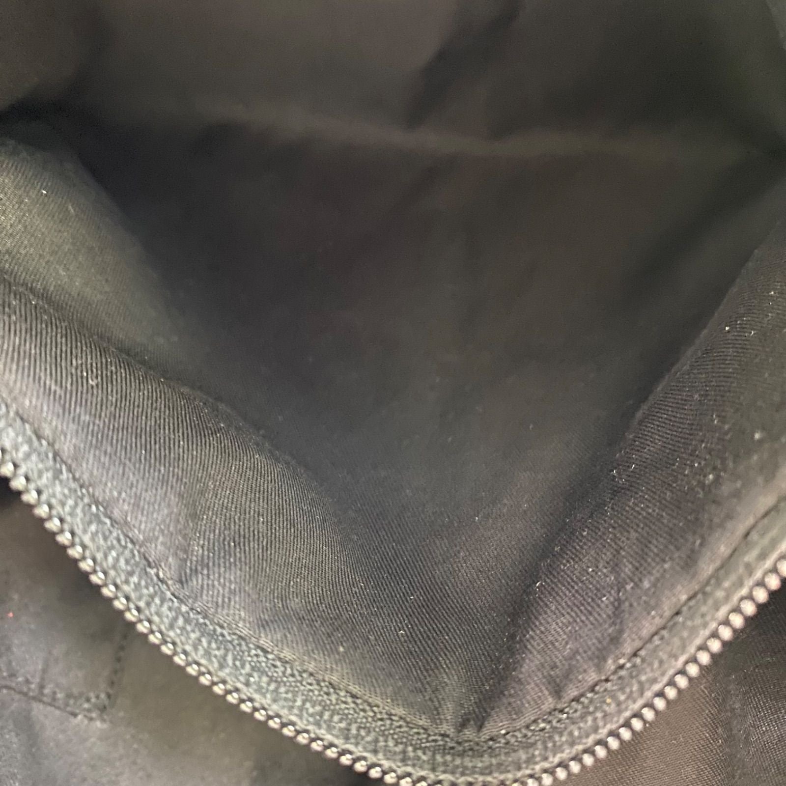 Gucci Shoulder Bag Perforated GG Canvas Black Crossbody Travel — view 7
