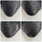 Gucci Shoulder Bag Perforated GG Canvas Black Crossbody Travel — view 8