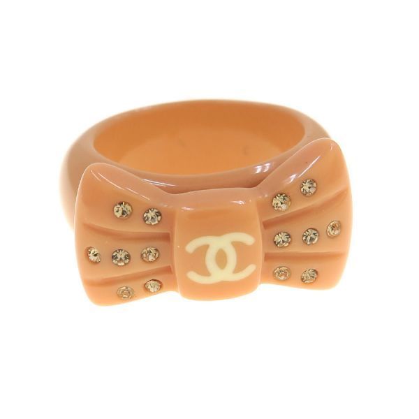 Chanel Ribbon Ring Orange
