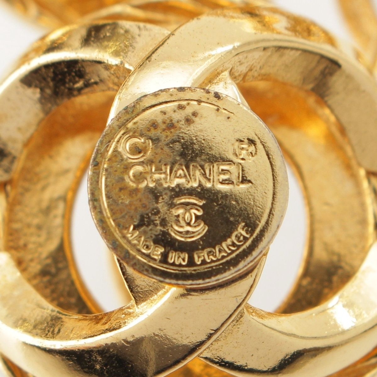 Chanel CC Logo Ball Bracelet Gold Plated — view 7