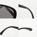 Chanel Polarized Side Chain Motif Sunglasses Eyewear Black — view 9