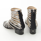 Chanel Pearl Metiers D'art Sandals Boots Black 36 1 2C — view 4