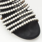 Chanel Pearl Metiers D'art Sandals Boots Black 36 1 2C — view 6
