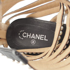 Chanel Pearl Metiers D'art Sandals Boots Black 36 1 2C — view 7