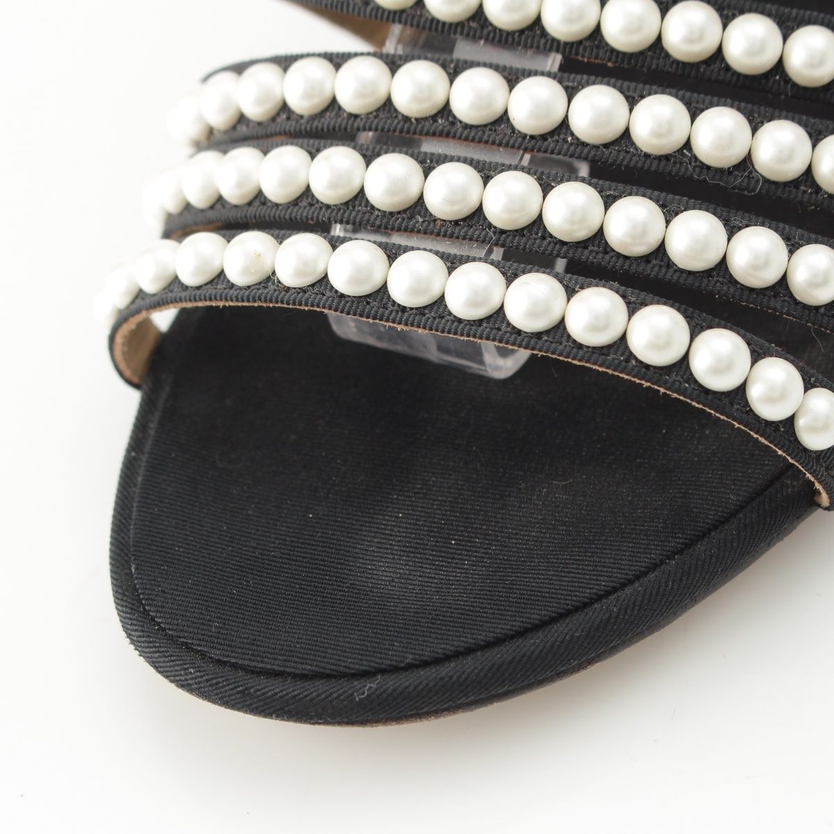 Chanel Pearl Metiers D'art Sandals Boots Black 36 1 2C — view 8