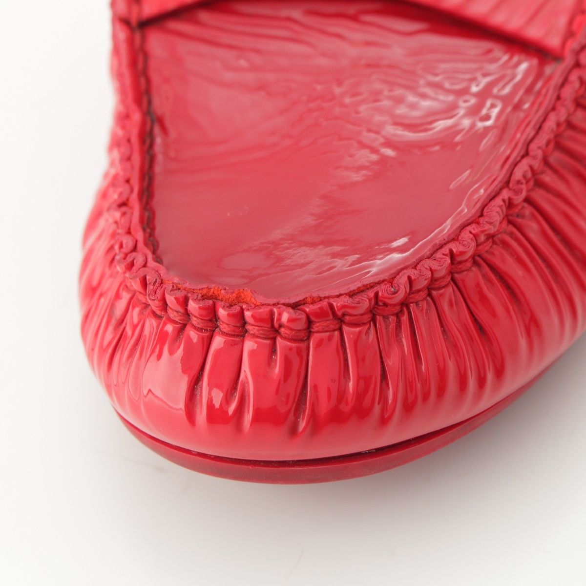 Chanel 18c Patent CC Logo Sandals Red — view 8