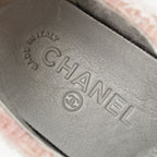 Chanel Tweed CC Logo Sneakers Pink Silver — view 7