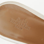 Hermes Oasis Leather Motif Sandals White — view 7