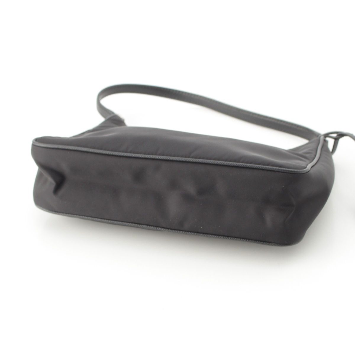 Prada Re Edition Nylon Leather Tessuto Shoulder Bag Black — view 5