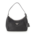 Prada Re Edition Nylon Leather Tessuto Shoulder Bag Black