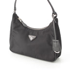 Prada Re Edition Nylon Leather Tessuto Shoulder Bag Black — view 2