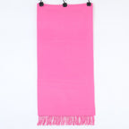 Hermes Logo Embroidery Cashmere Fringe Scarf — view 2