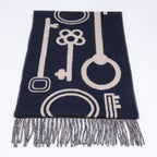 Hermes Kazak Keys Collection Cashmere Scarf — view 3