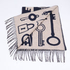 Hermes Kazak Keys Collection Cashmere Scarf — view 4